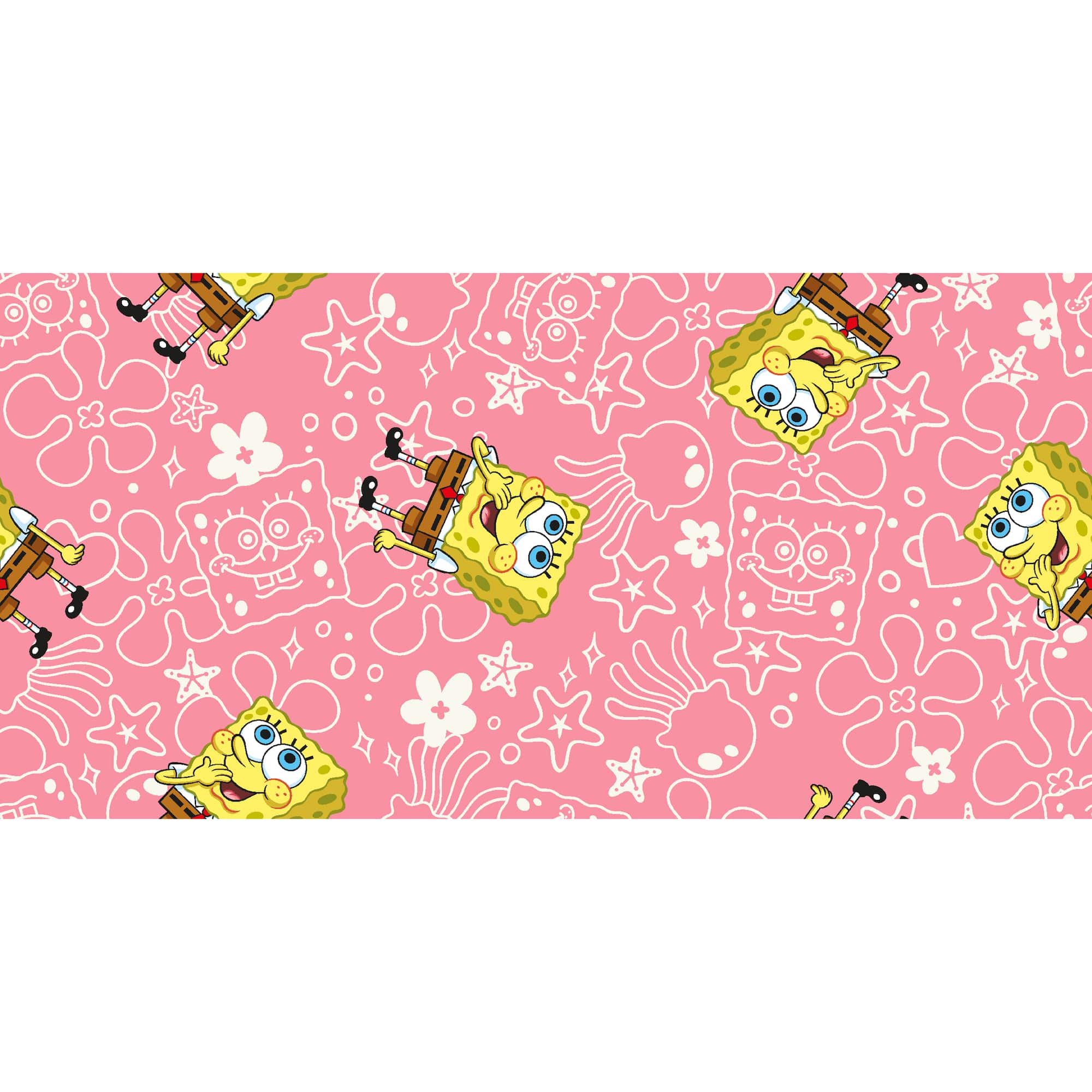 Springs Creative Spongebob Simple Icon Cotton Fabric